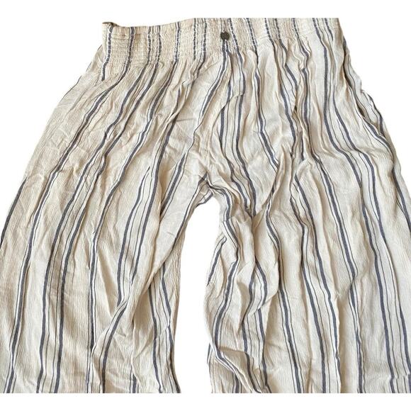 Billabong Adventure Spirit Wide Leg Wrap Palazzo Pant Women S Stripe Beach Boho - Picture 10 of 16